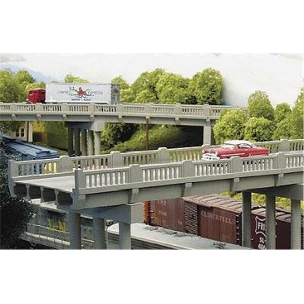 Rix Products Rix Products RIX102 50 ft HO Scale 1930 ft.s Highway Overpass with Pier RIX102 - main